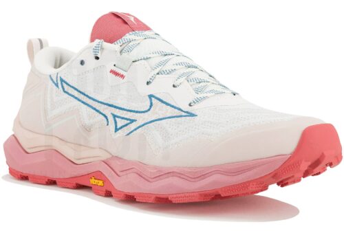 Mizuno Wave Daichi 9 Femme Blanc Bleu Rose