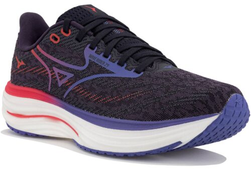 Mizuno Wave Rider 29 Femme Bleu Marine Rouge Violet