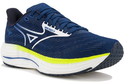 Mizuno Wave Rider 29 Bleu Marine Jaune