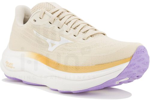 Mizuno Wave Sky 9 Femme Beige Violet