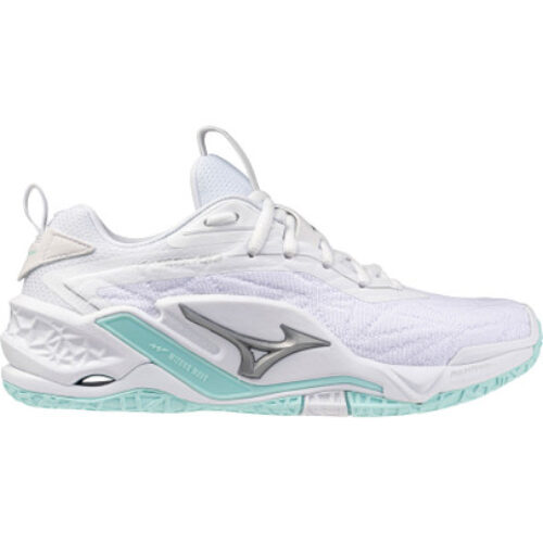 Mizuno Wave Stealth Neo 2 Femme Blanc Bleu