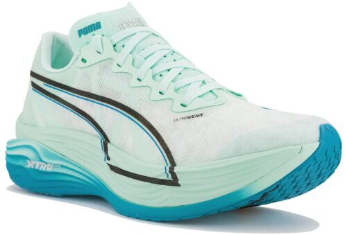 Puma Deviate Nitro Elite 3 Femme Bleu Noir