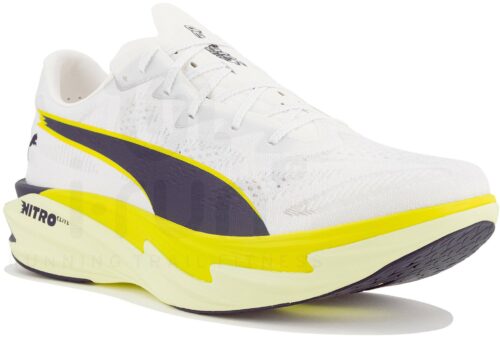 Puma Deviate Nitro Elite 4 Blanc Jaune