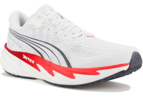 Puma Velocity Nitro 5 Homme Blanc/Rouge