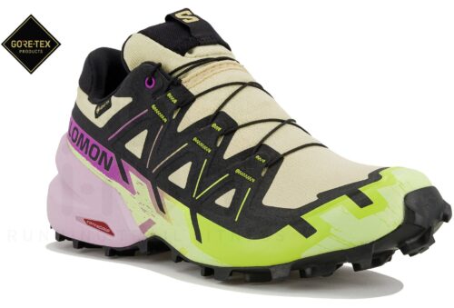 Salomon Speedcross 6 Gore-Tex Femme Jaune Violet – Trail Mou