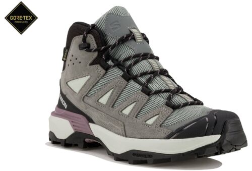 Salomon X Ultra 360 Leather Mid Gore-Tex Femme Verte