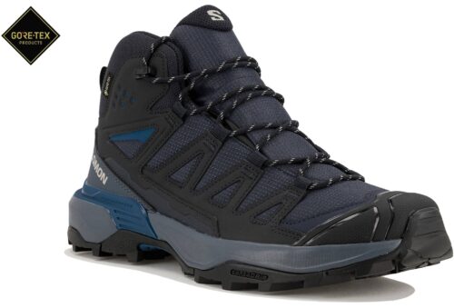 Salomon X Ultra 360 Leather Mid Gore-Tex Bleu Marine