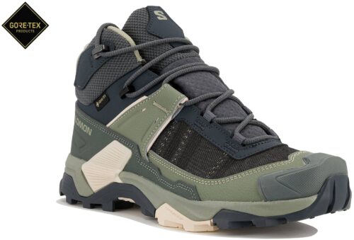 Salomon X Ultra 5 Mid Gore-Tex Femme Gris