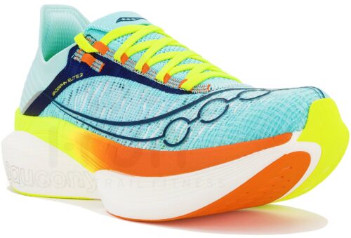 Saucony Endorphin Elite 2 Bleu Jaune Orange