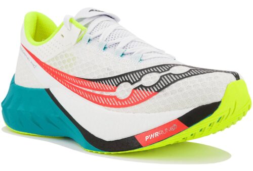 Saucony Endorphin Pro 4 Blanc Noir Rouge