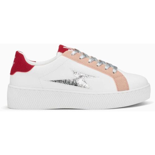 Vanessa Wu Baskets éclair à lacets Milie Rouge